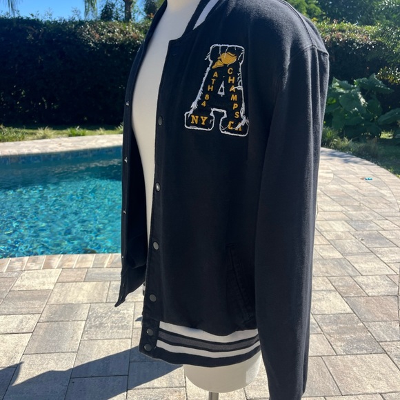 American Rag Black and White Varsity Jacket - Picture 3 of 6